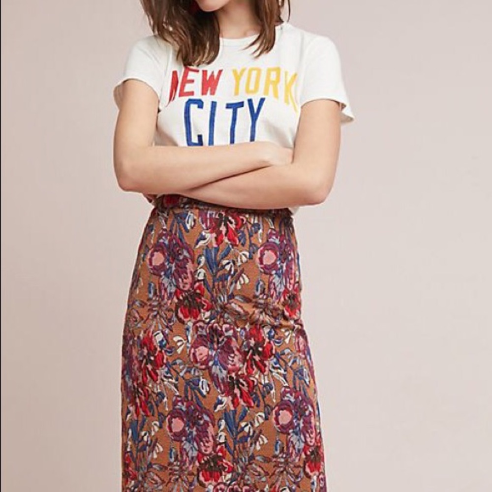Maeve Anthropologie NWOT Fall Pencil Skirt XS
